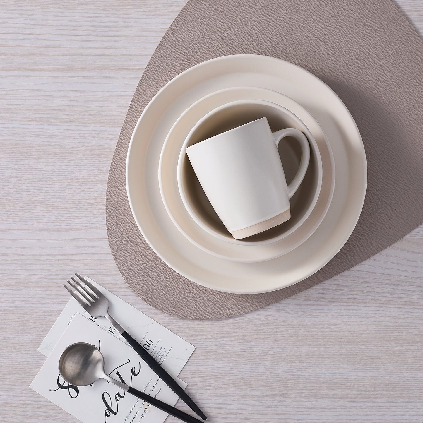 Jules Stoneware Dinnerware Set - Off White