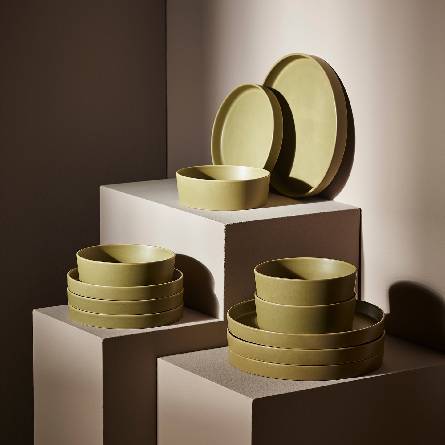 Modan Stoneware Dinnerware Set - Green