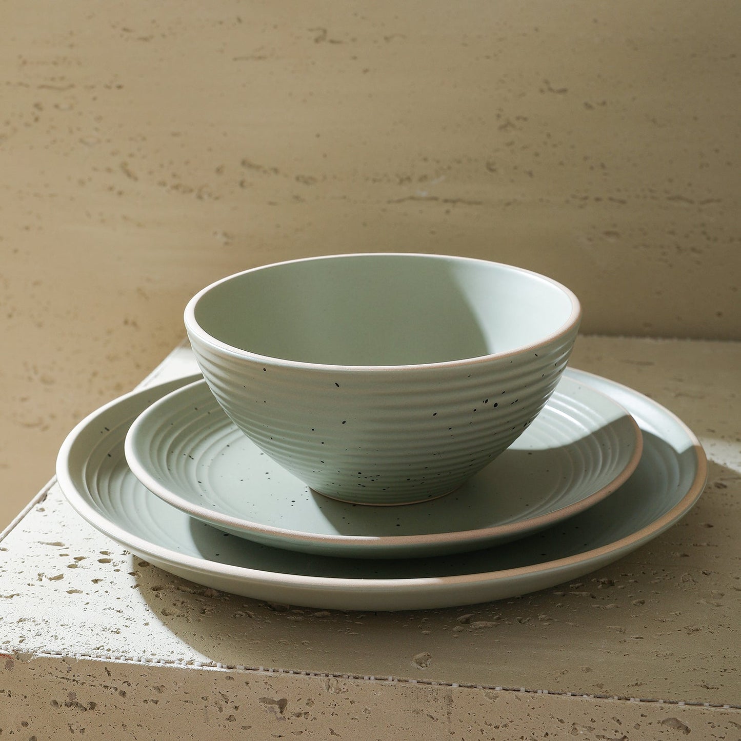 Lauren Stoneware Dinnerware Set - Green