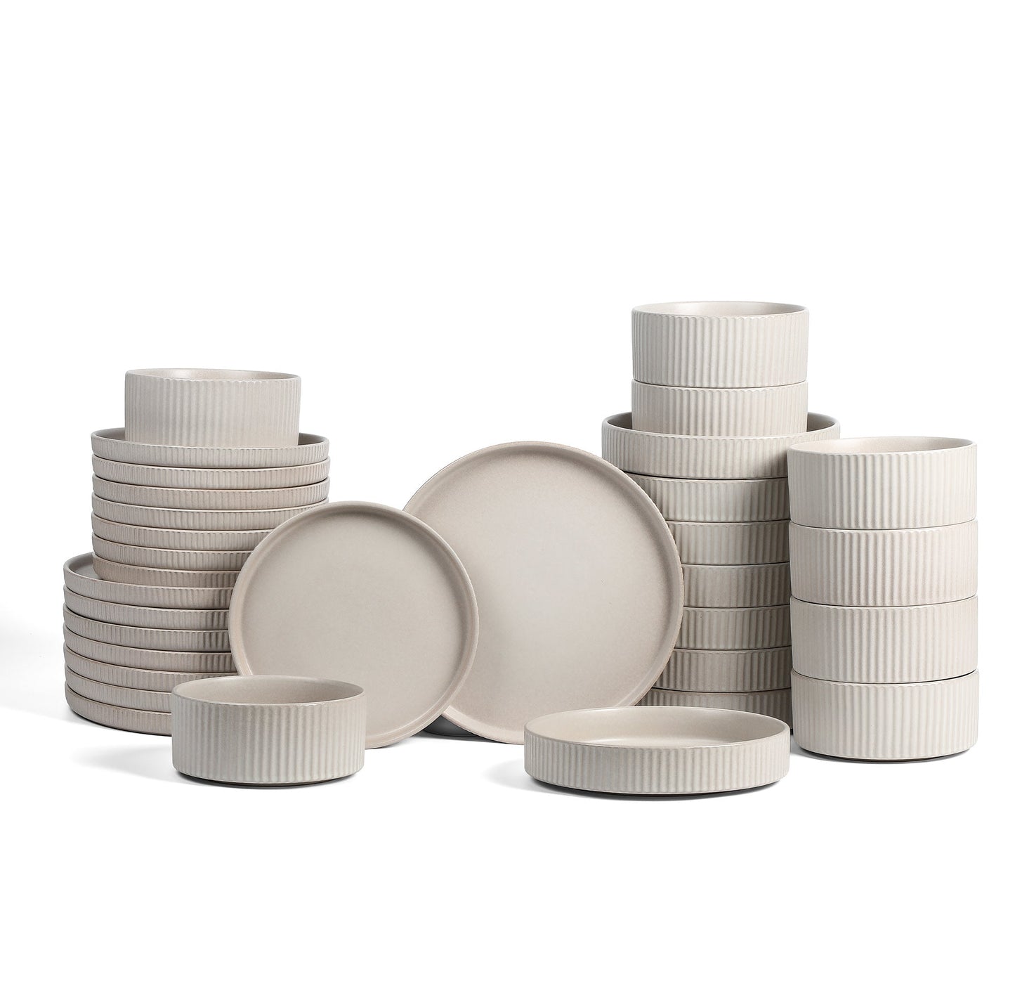 Haven Stoneware Dinnerware Set - Beige