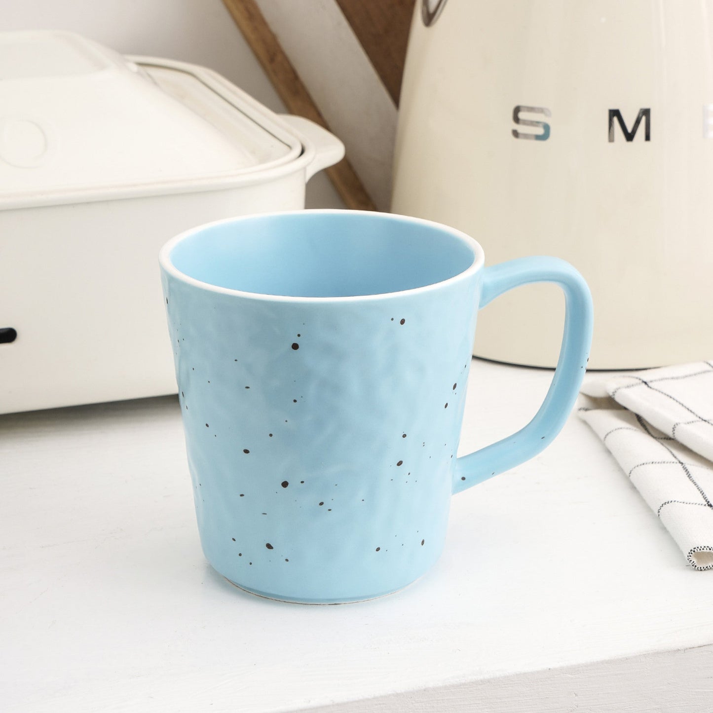 Elena Stoneware Mug - Yellow, Blue, Pink, Mint