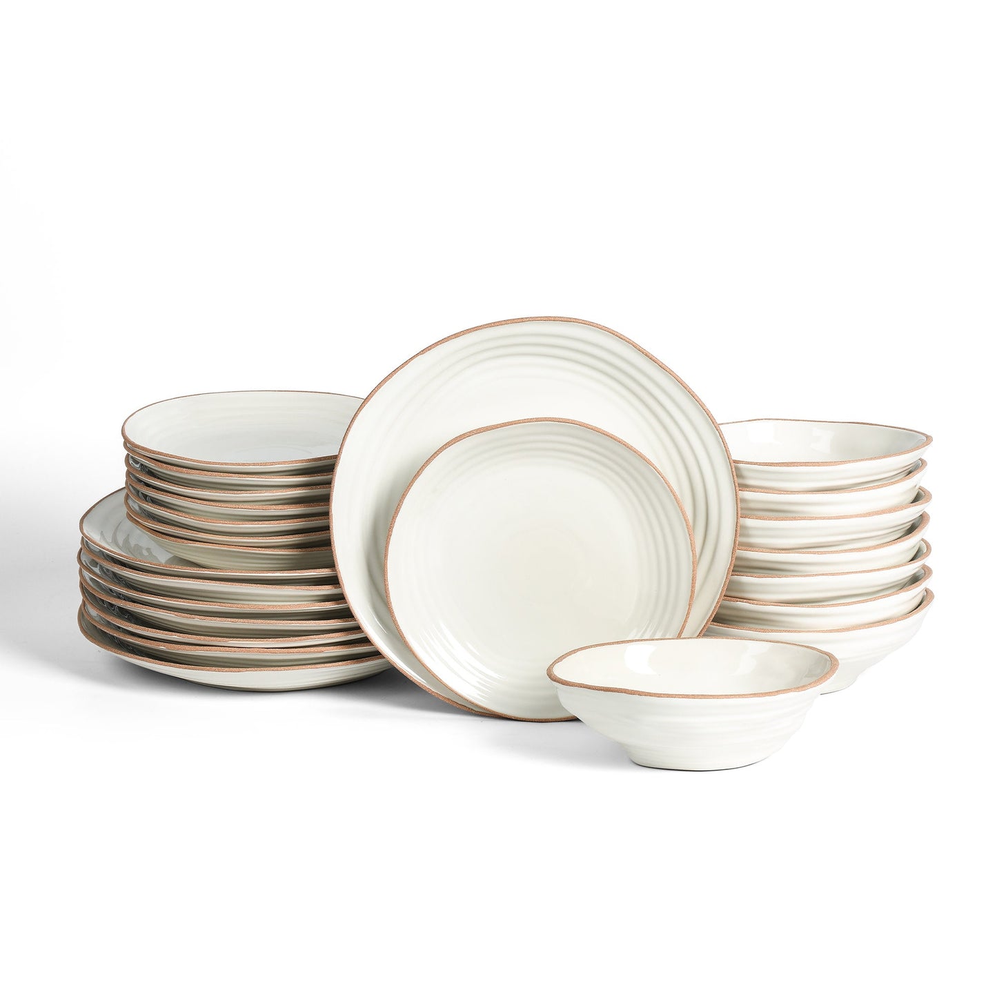 Nami Stoneware Dinnerware Set - White