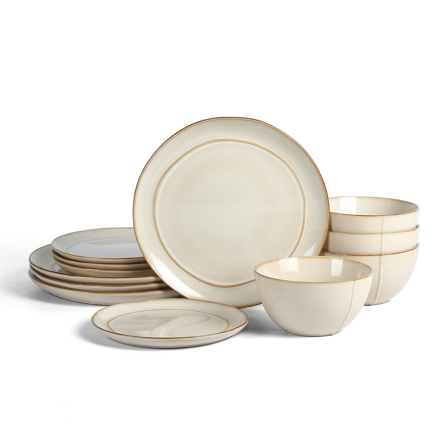 Infinity Stoneware Dinnerware Set - Beige
