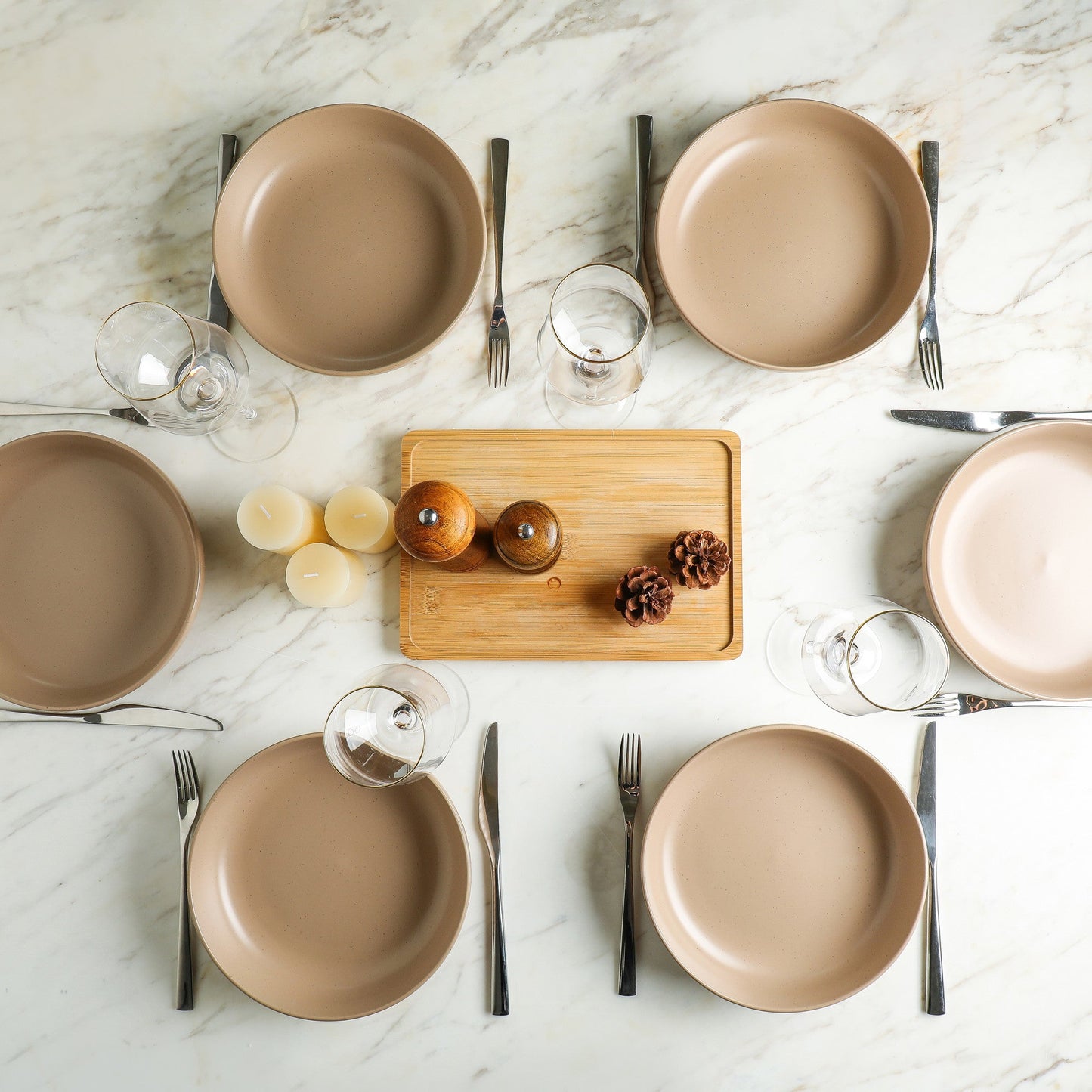 Logan Stoneware Bowl - Beige