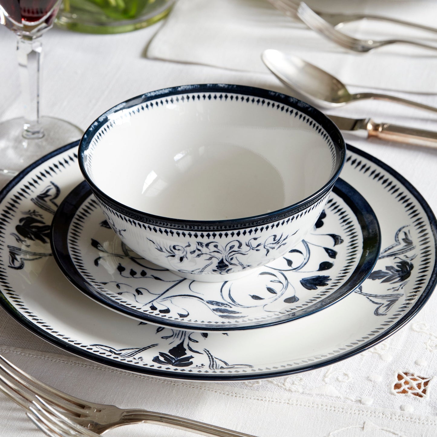 Bruges Porcelain Bowl - Blue