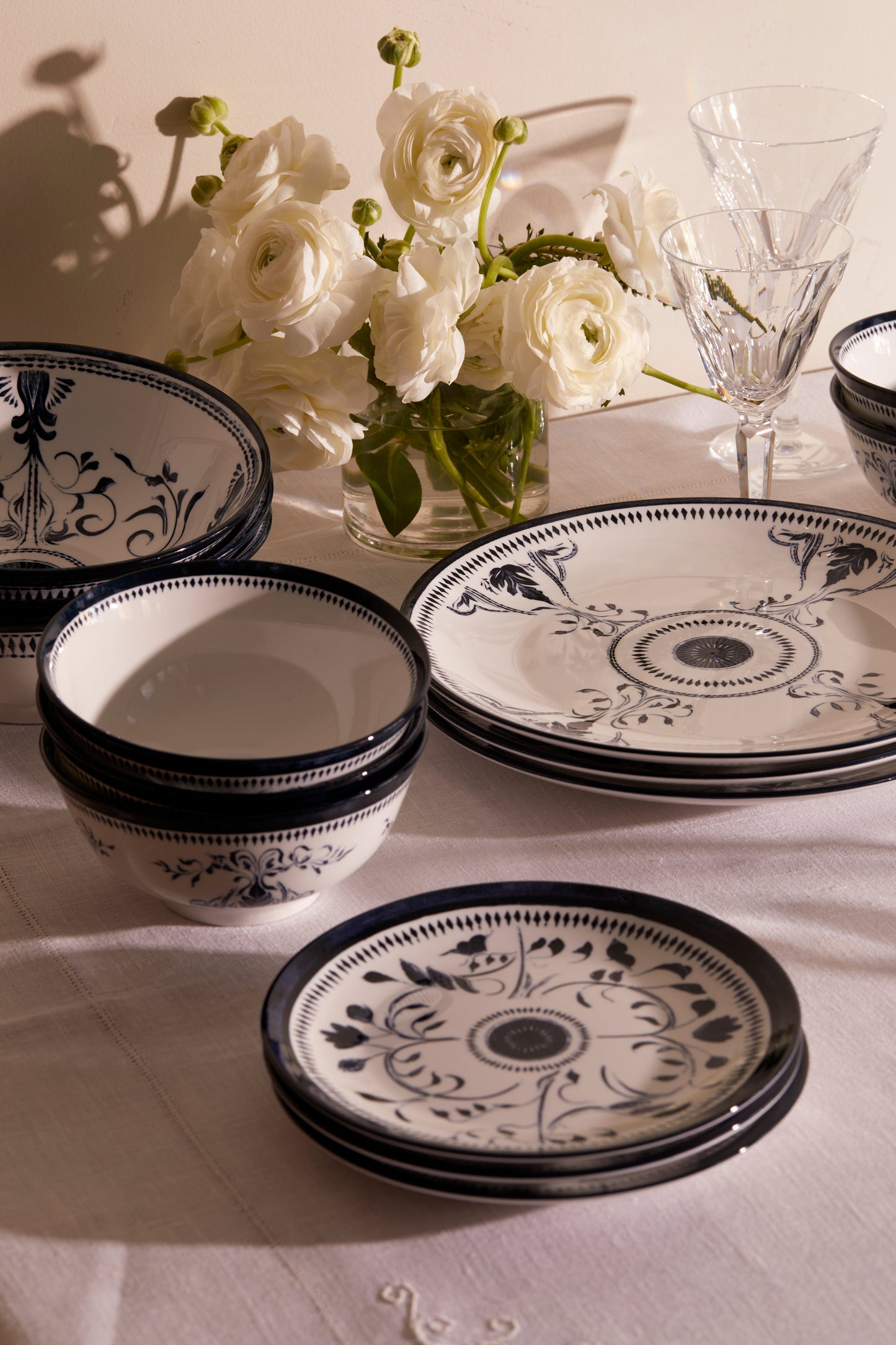 Bruges Porcelain Salad Plate - Blue