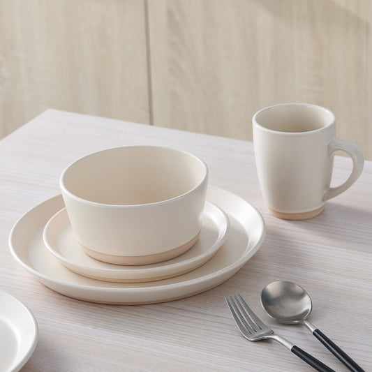 Jules Stoneware Dinnerware Set - Off White