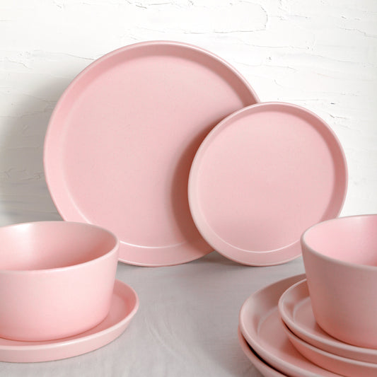 Albie Stoneware Dinnerware Set - Pink
