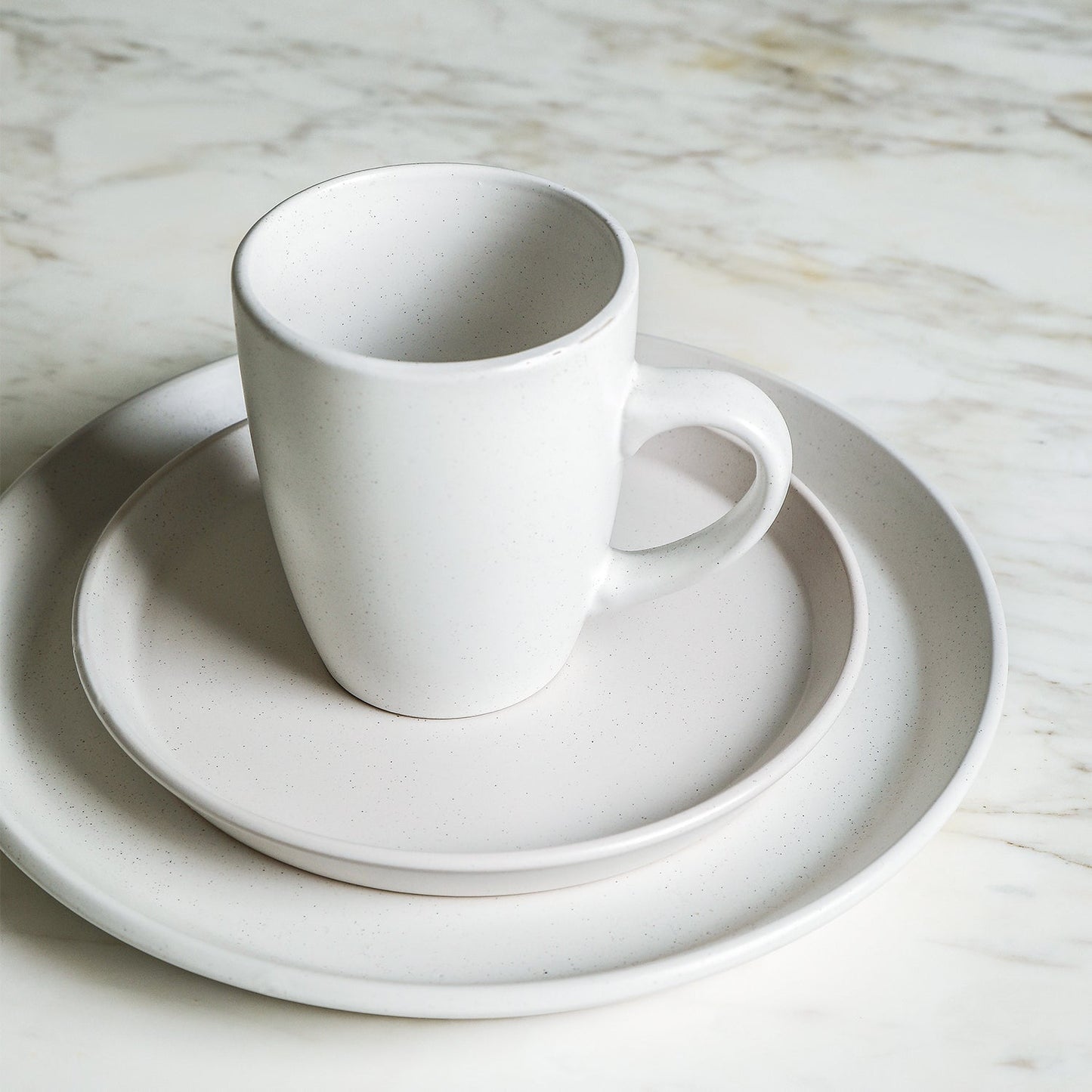 Albie Stoneware Dinnerware Set - White
