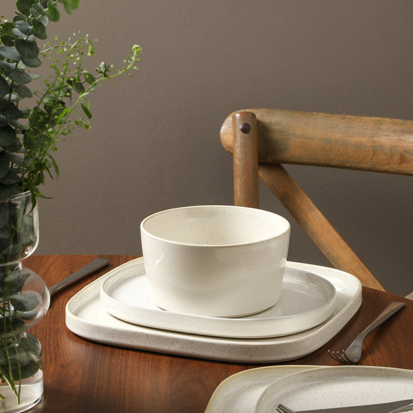 Cairo Stoneware Dinnerware Set - White