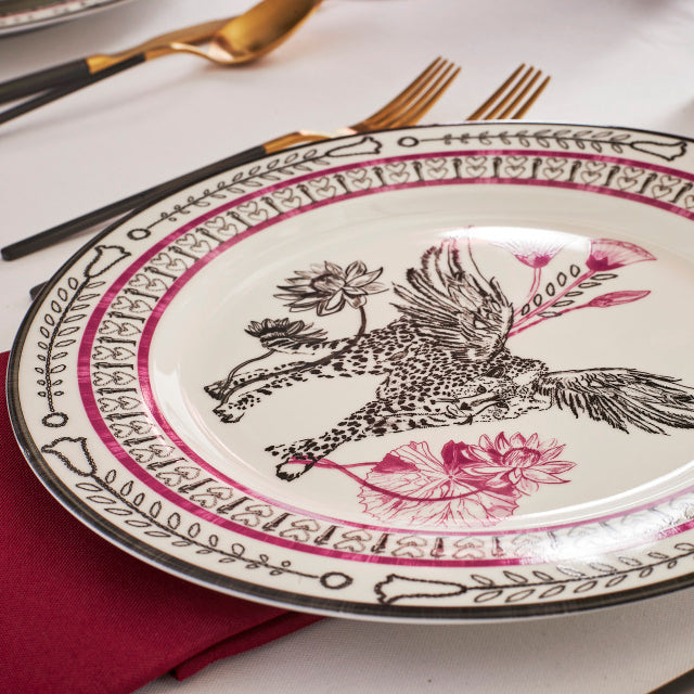 Marchesa Serengeti Porcelain Dinner Plate Set - Multicolored