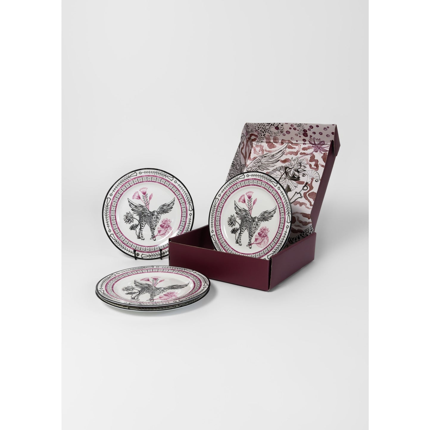 Marchesa Serengeti Porcelain Dinner Plate Set - Multicolored