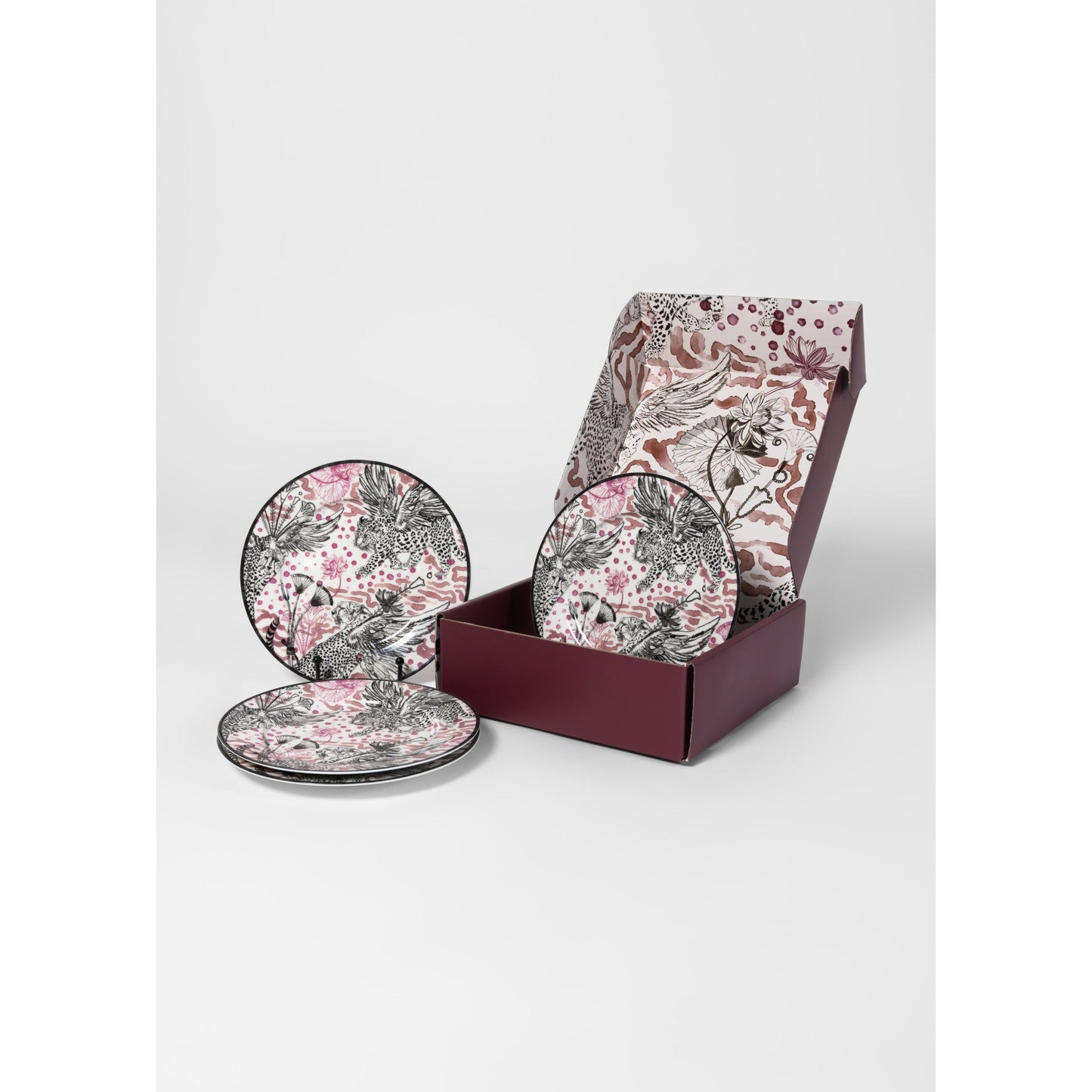 Marchesa Serengeti Porcelain Salad Plate Set - Multicolored