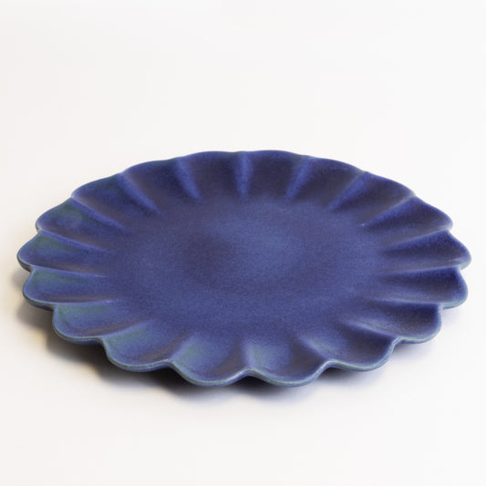 Dhalia Stoneware Dinner Plate - Blue