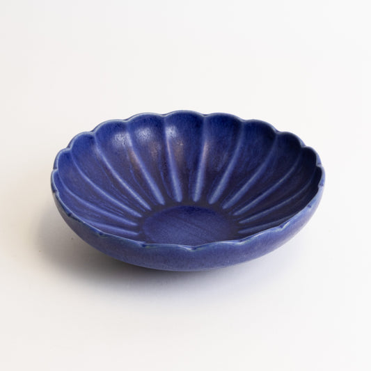 Dhalia Stoneware  Pasta Bowl - Blue