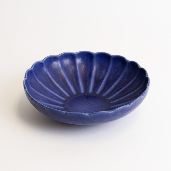Dhalia Stoneware  Pasta Bowl - Blue