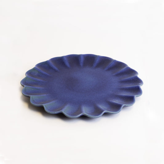Dhalia Stoneware Salad Plate - Blue