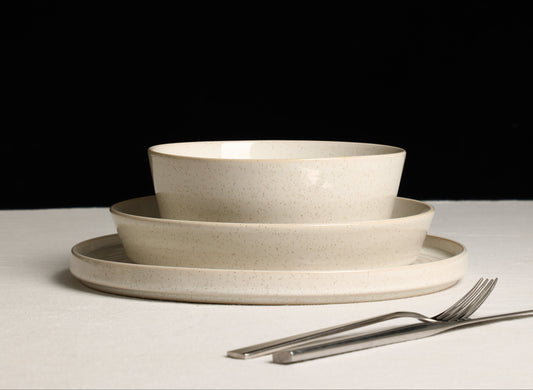 Claire Stoneware Dinnerware Set - White