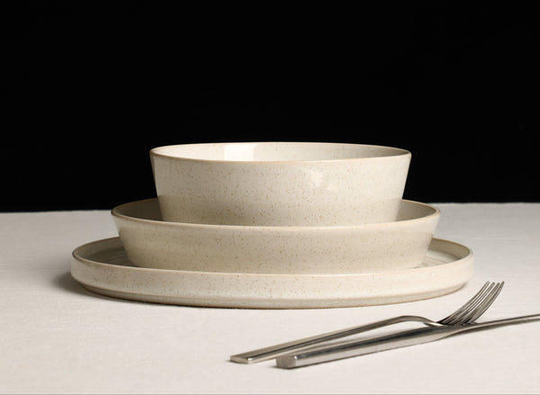Claire Stoneware Dinnerware Set - White