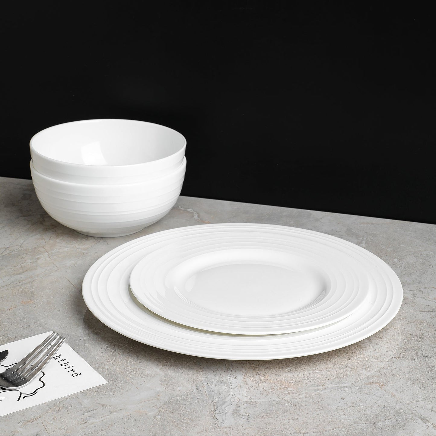 Eleanor Bone China Dinnerware Set - White