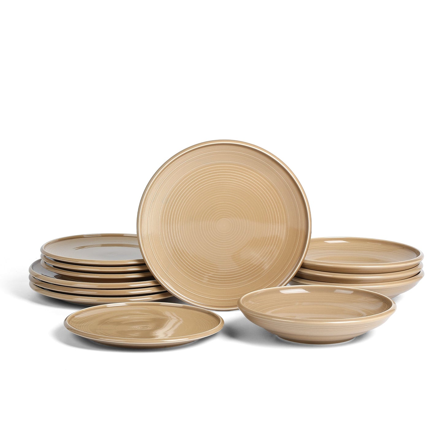 Harmony Stoneware Dinnerware Set - Beige