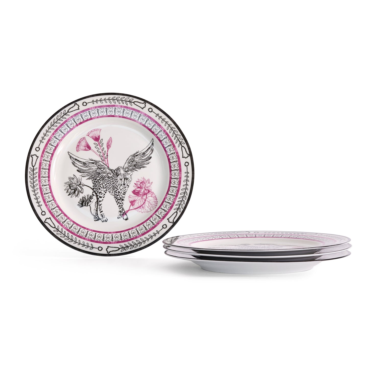 Marchesa Serengeti Porcelain Dinner Plate Set - Multicolored