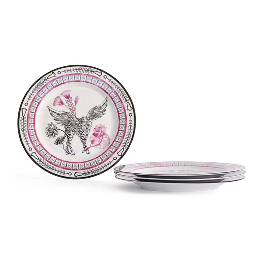 Marchesa Serengeti Porcelain Dinner Plate Set - Multicolored