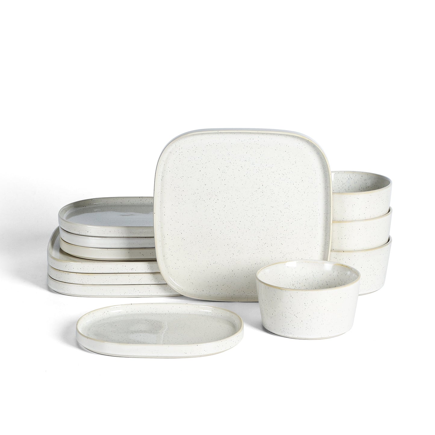 Cairo Stoneware Dinnerware Set - White