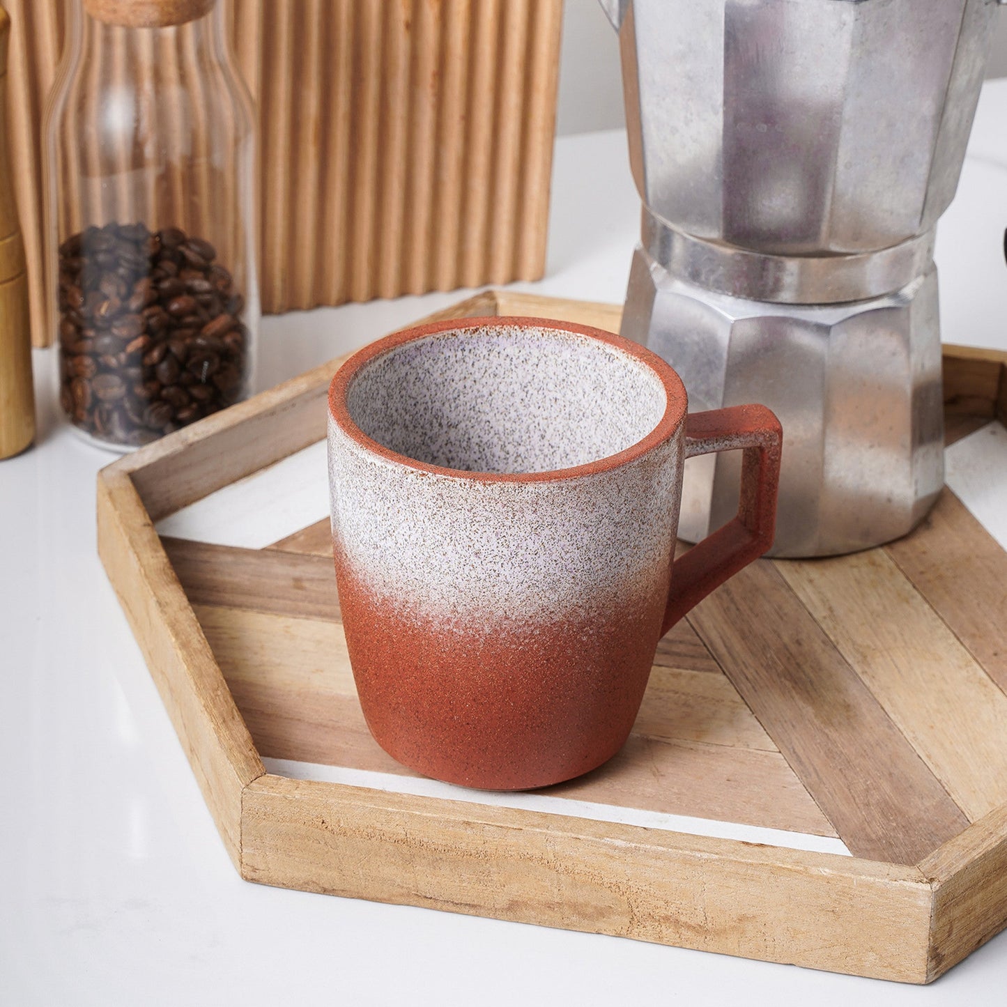 Vince Stoneware Mug - Red