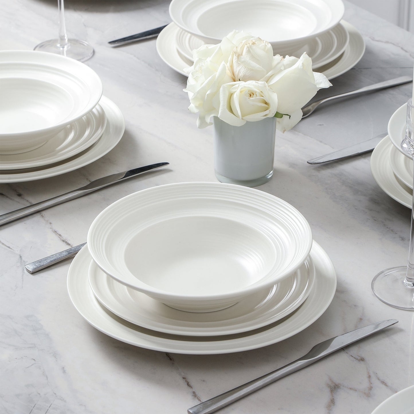 Celeste Stoneware Dinnerware Set - Beige