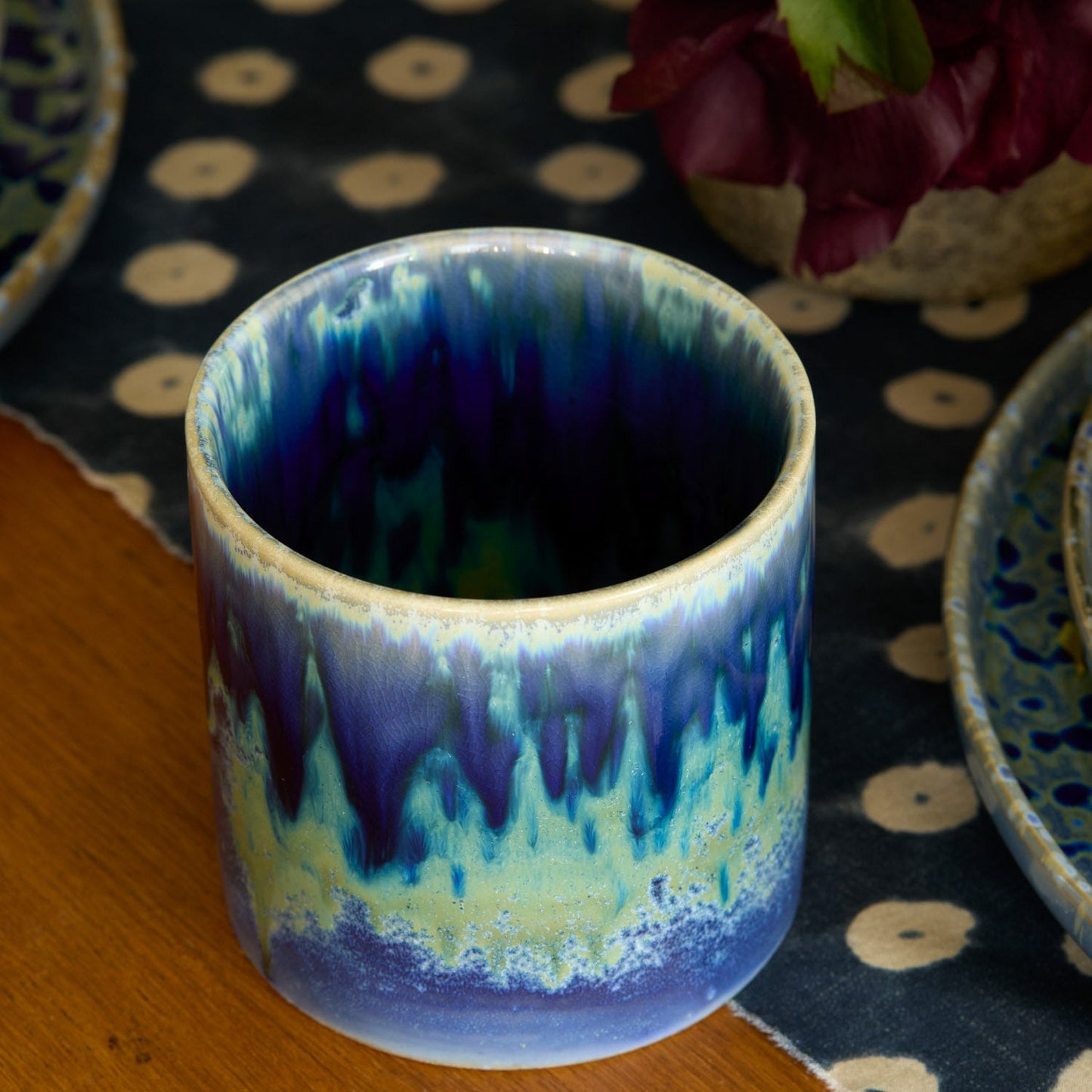 Hanami Stoneware Mug Set - Blue