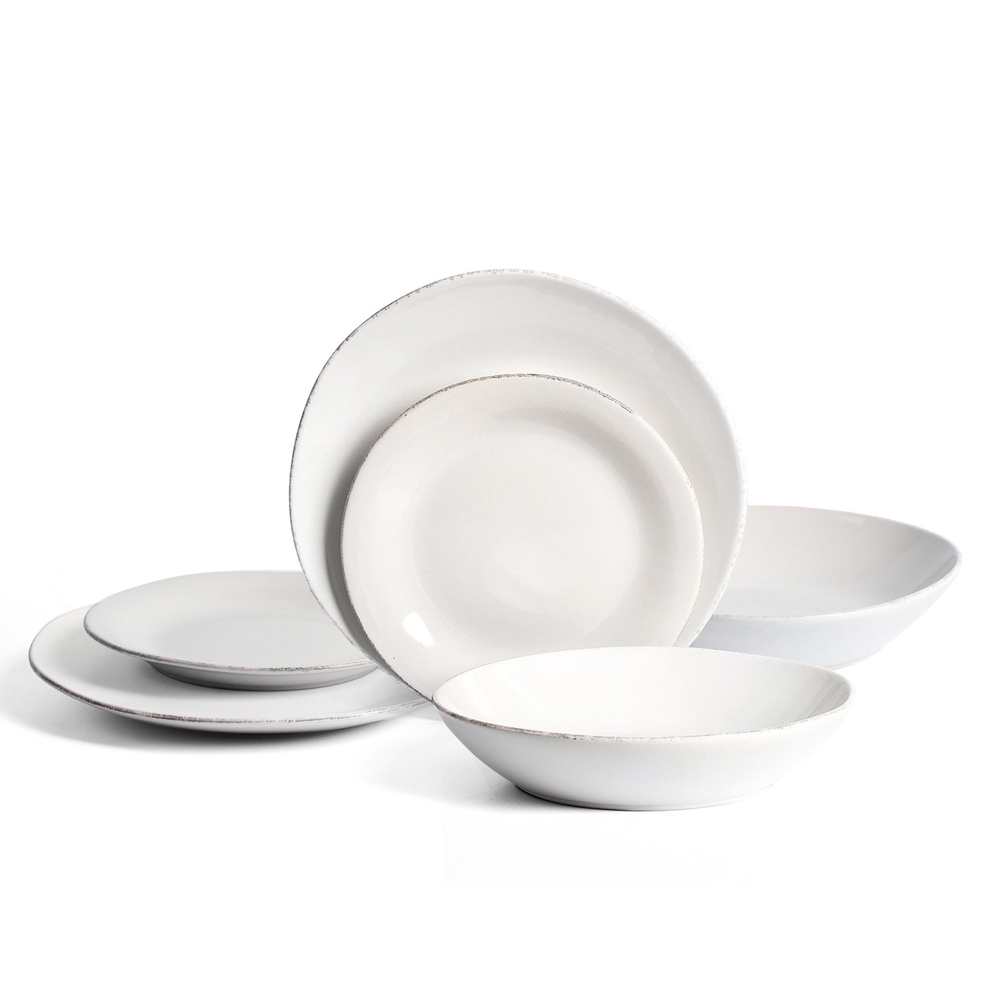 Essence Stoneware Dinnerware Set - White