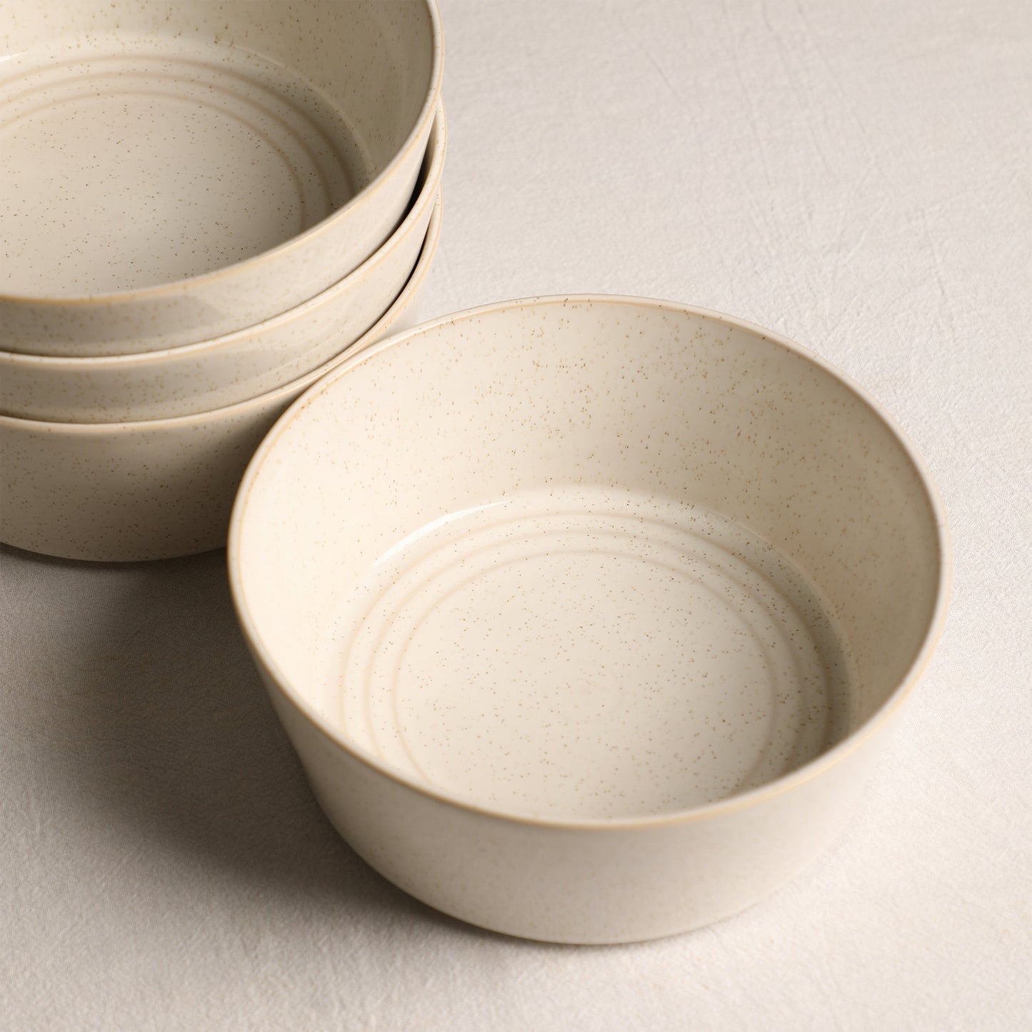 Claire Stoneware Bowl Set - White