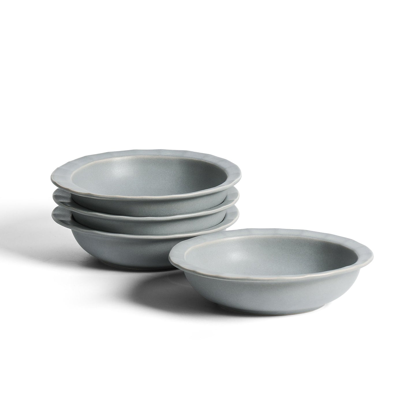 Oasis Stoneware  Pasta Bowl - Gray-Blue