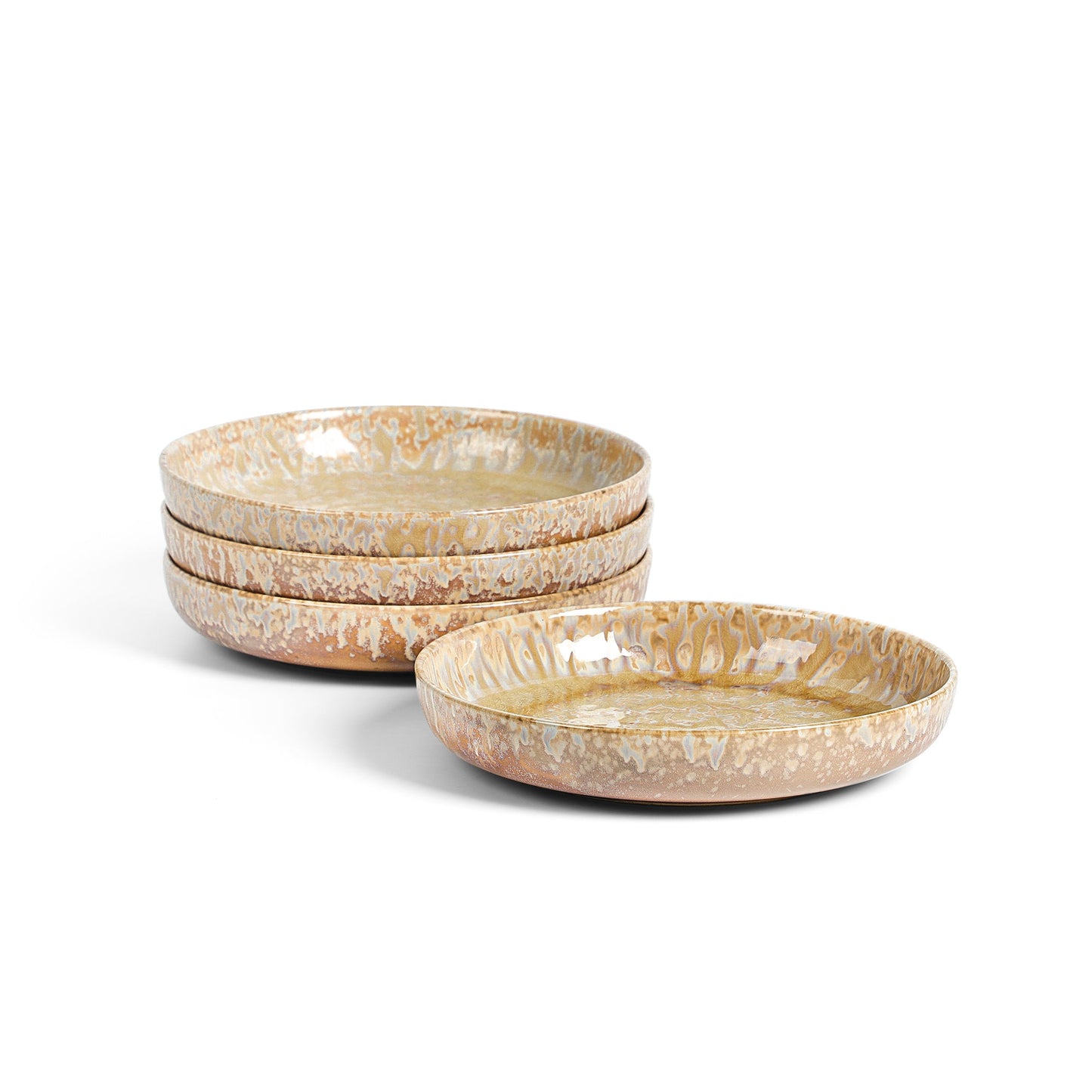 Hanami Stoneware Pasta Bowl Set - Beige