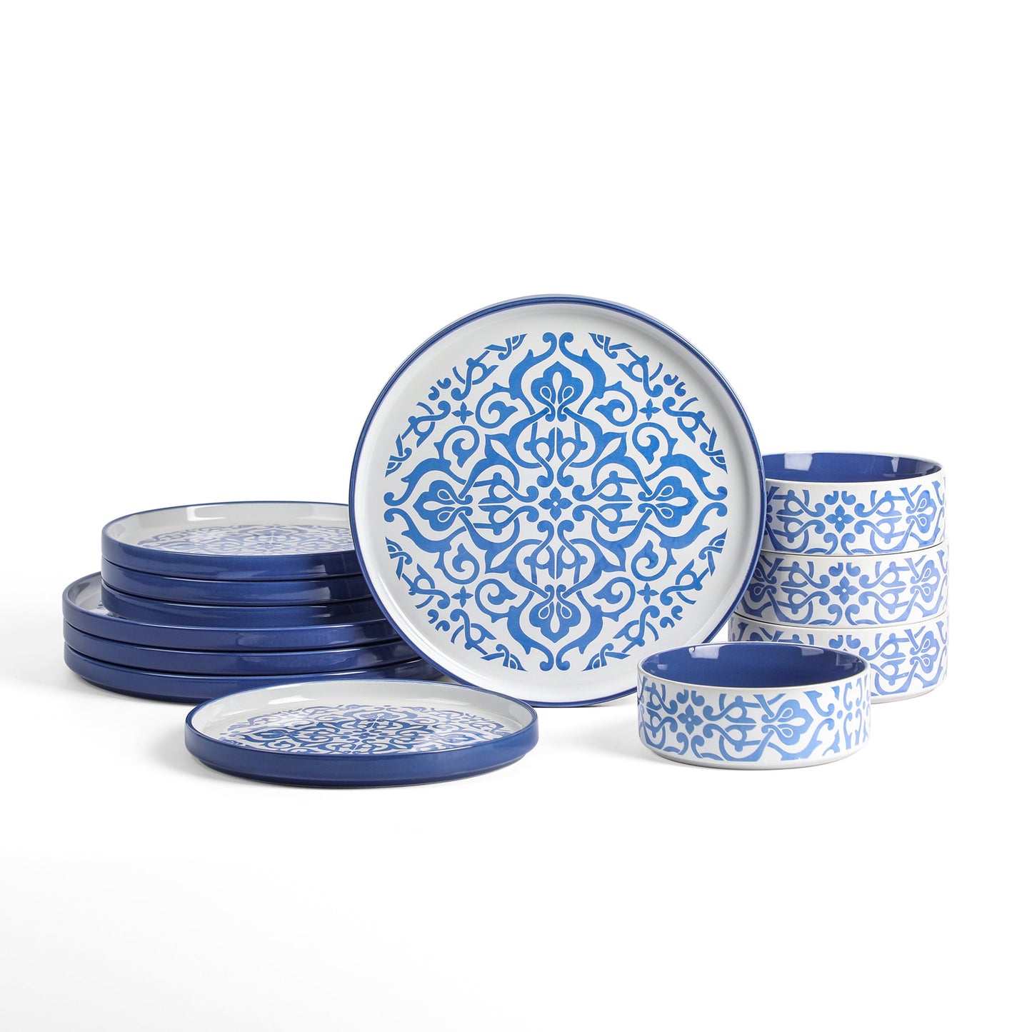 Tropea Stoneware Dinnerware Set - Blue