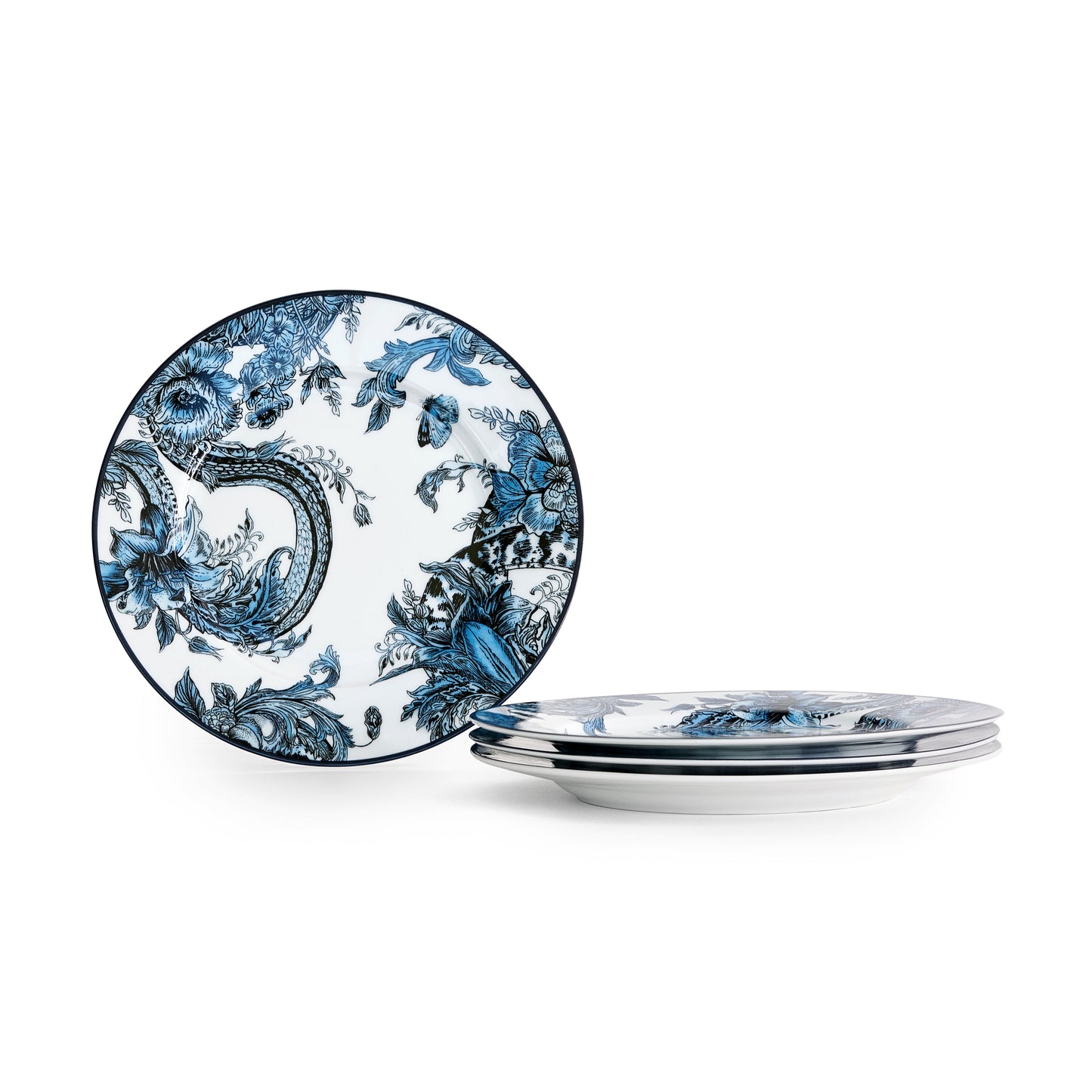 Marchesa Monarcha Porcelain Salad Plate Set - Blue