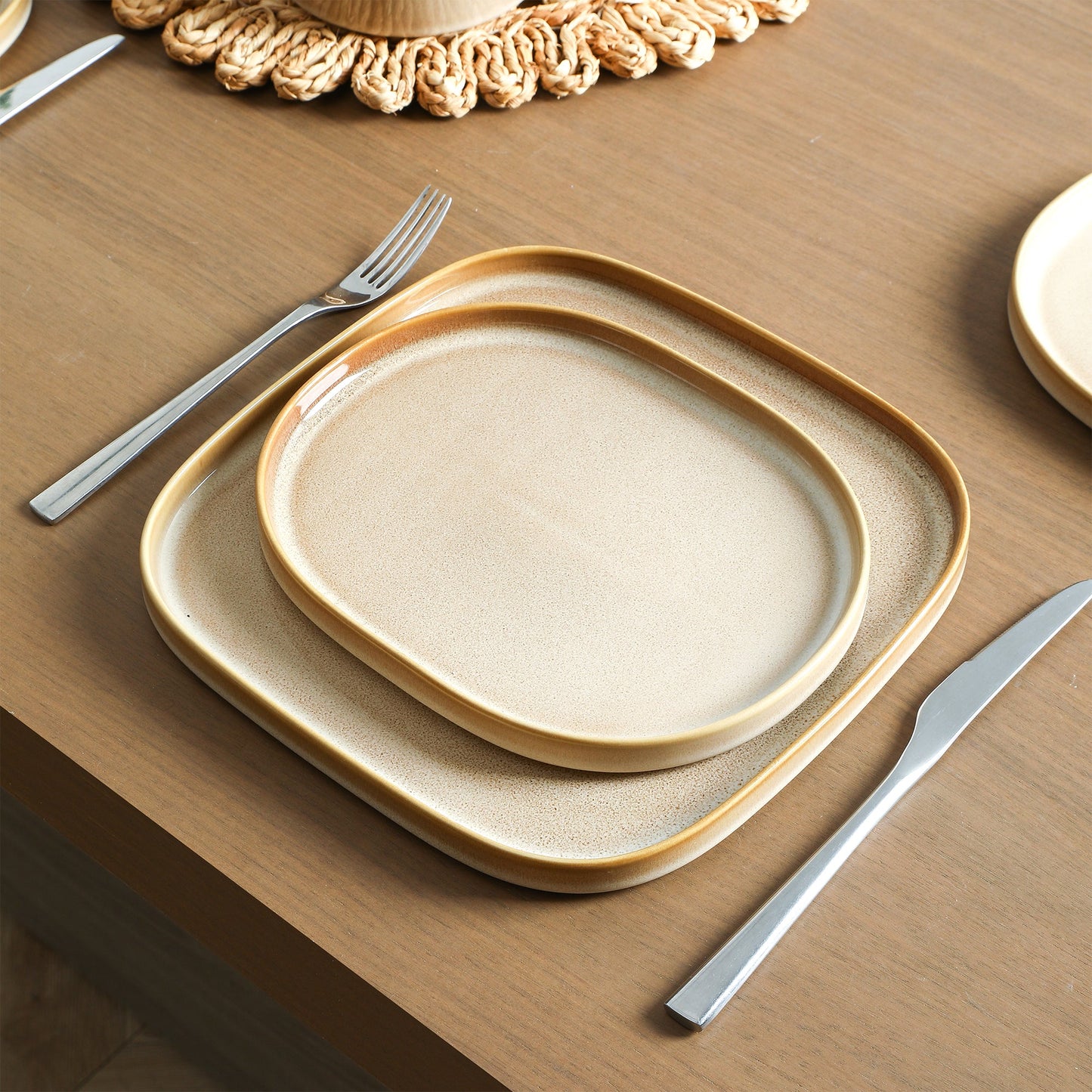 Cairo Stoneware Dinnerware Set - Sand