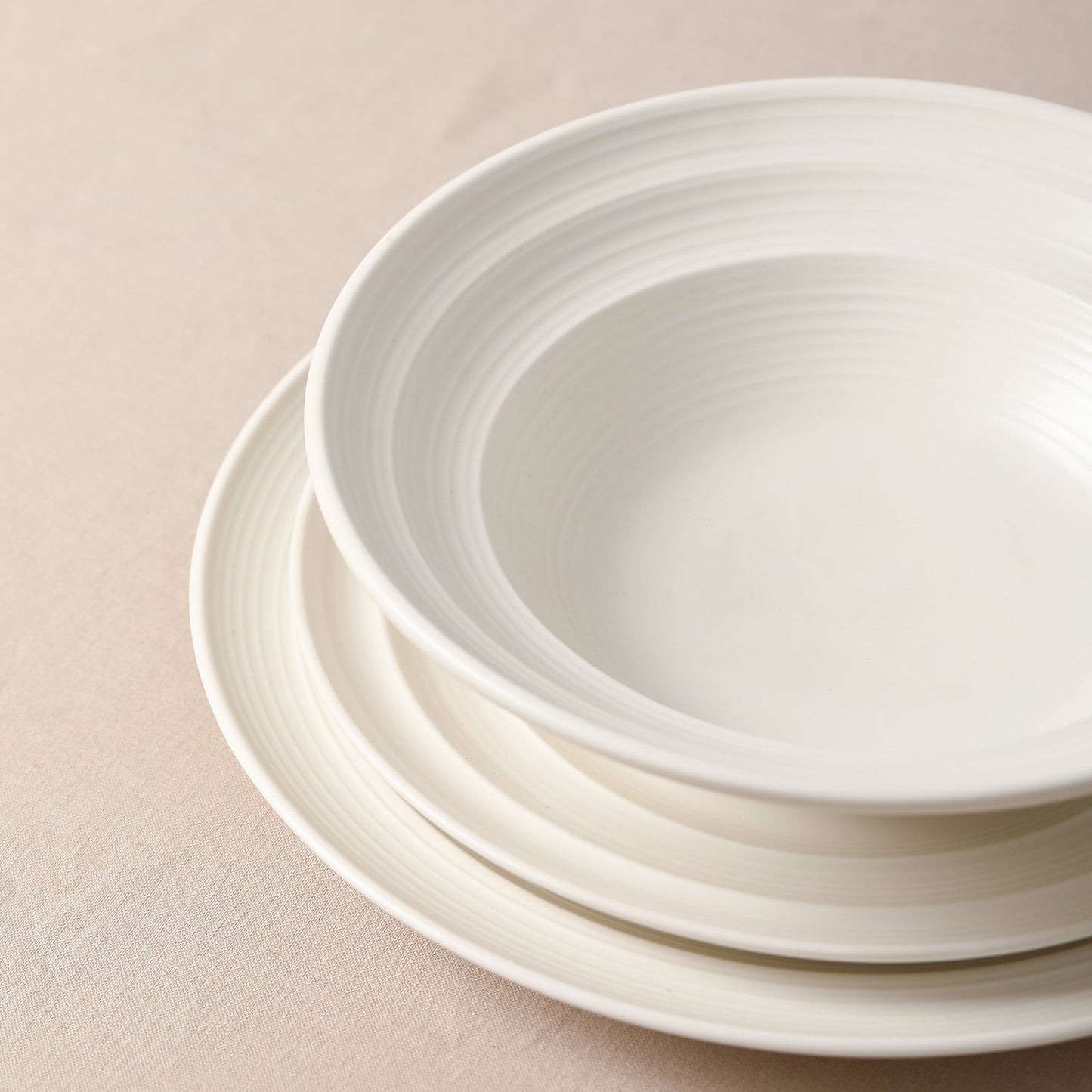 Celeste Stoneware Dinnerware Set - Beige