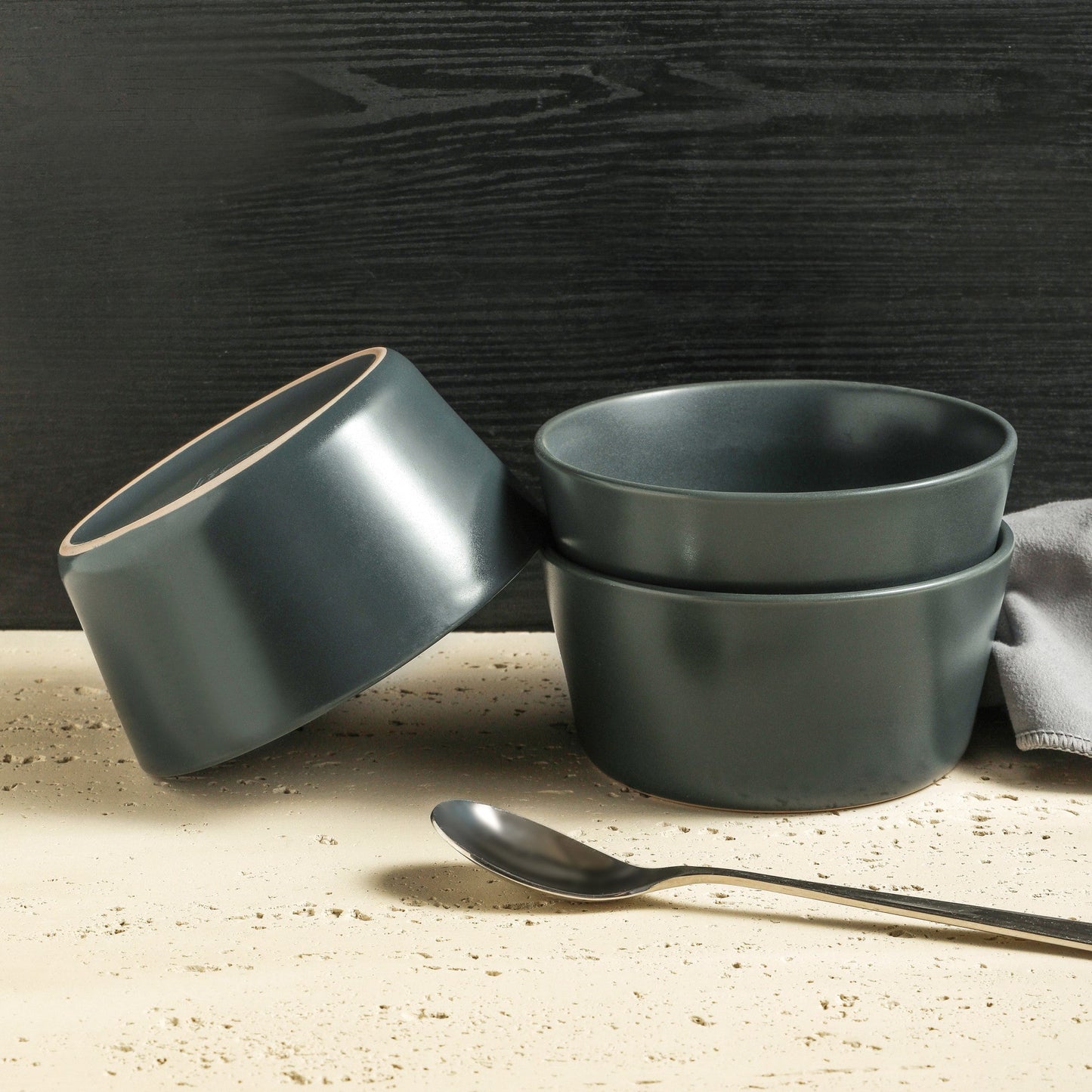Celina Stoneware Dinnerware Set - Gray Matte