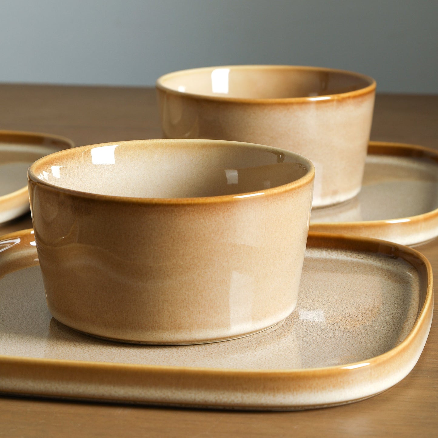 Cairo Stoneware Dinnerware Set - Sand