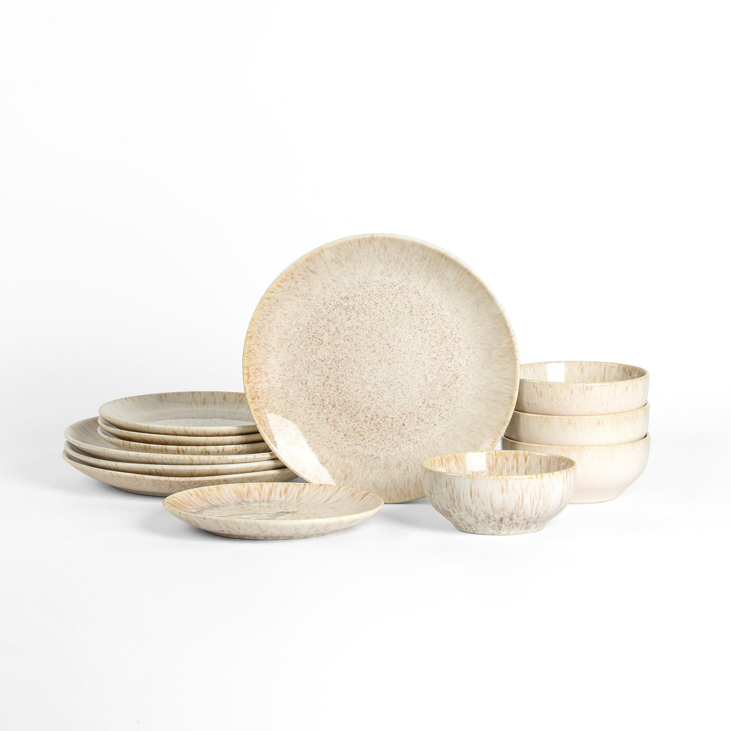 Riley Stoneware Dinnerware Set - Sand