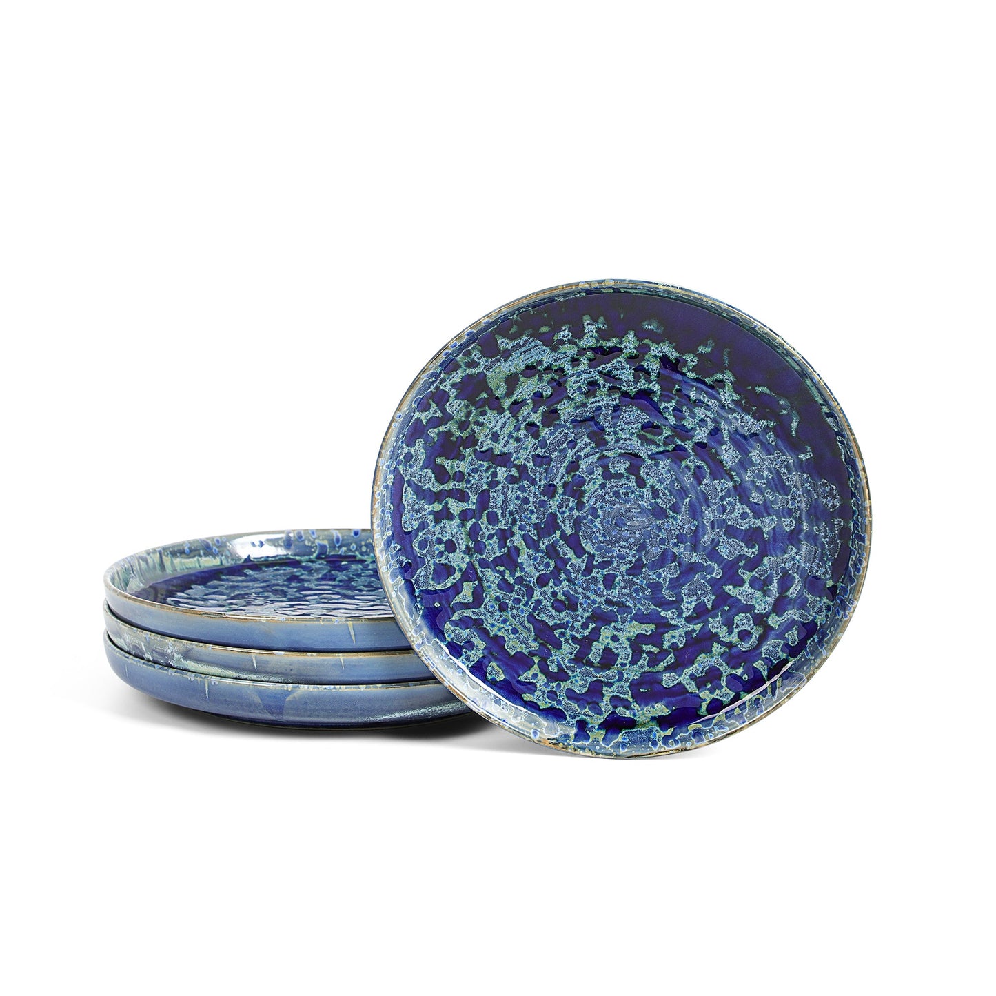 Hanami Stoneware Salad Plate Set - Blue