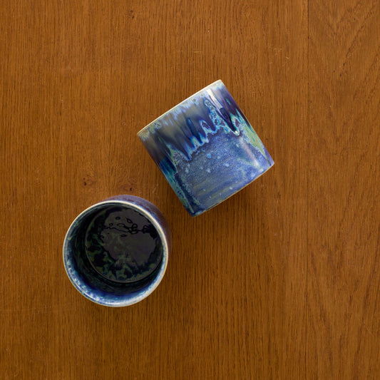Hanami Stoneware Mug Set - Blue