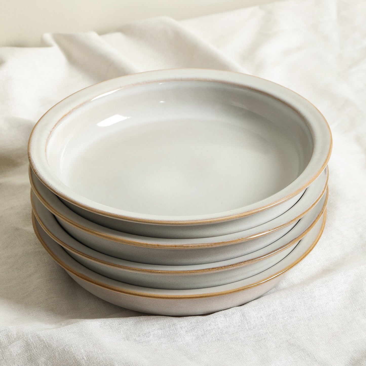 Slate Stoneware Pasta Bowl Set - White