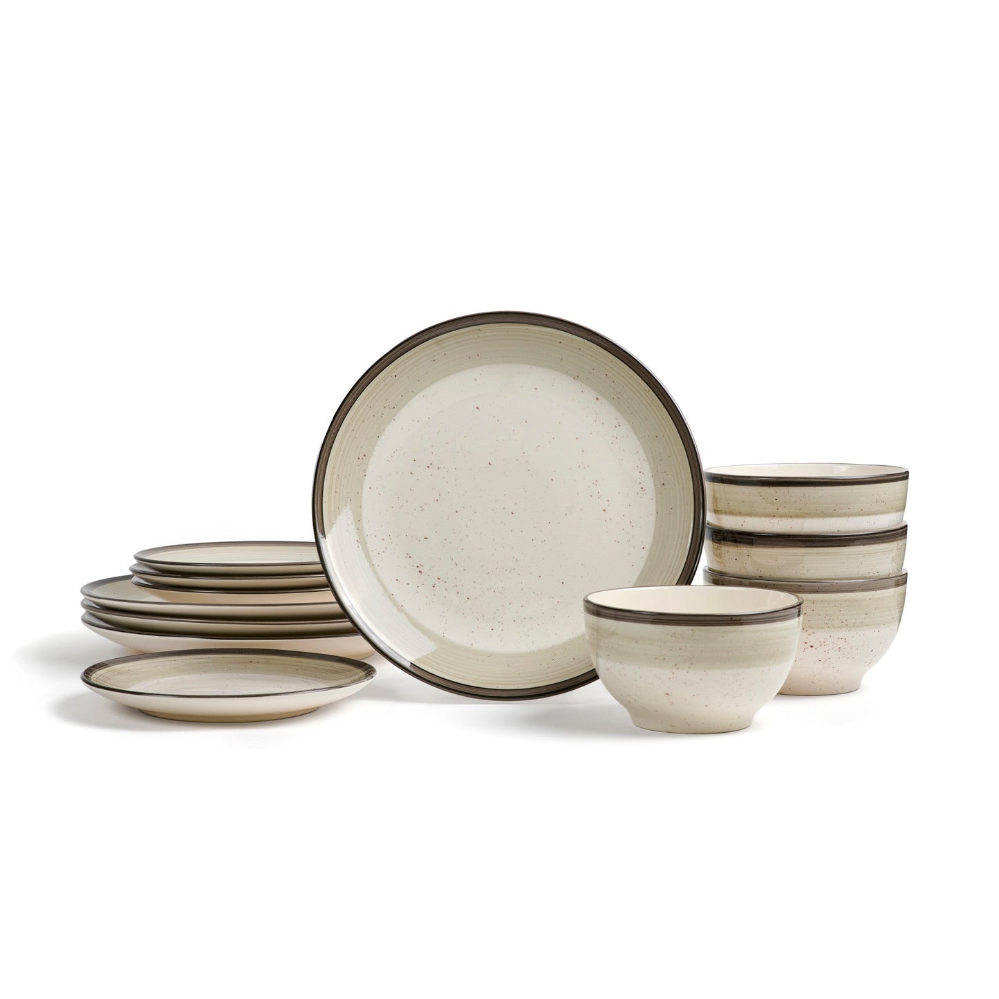 Harlow Earthenware Dinnerware Set - Beige