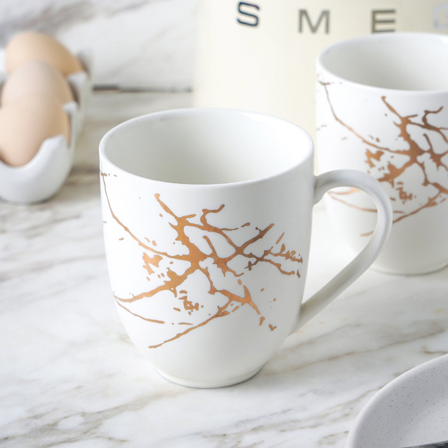 Zora Porcelain Mug - White