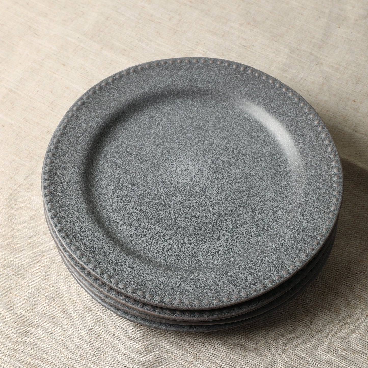 Comet Stoneware Dinner Plate Set - Grey