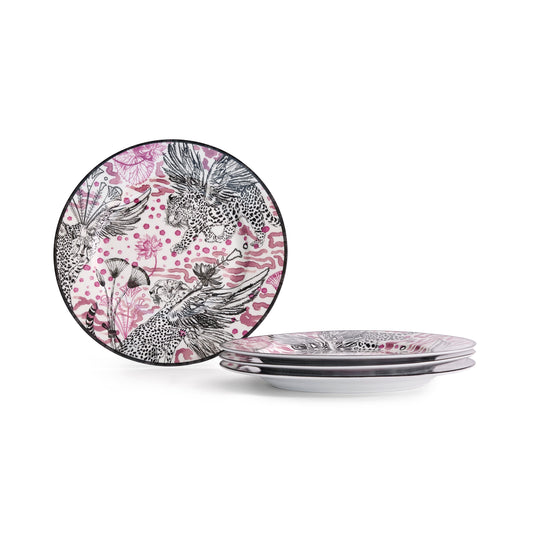 Marchesa Serengeti Porcelain Salad Plate Set - Multicolored
