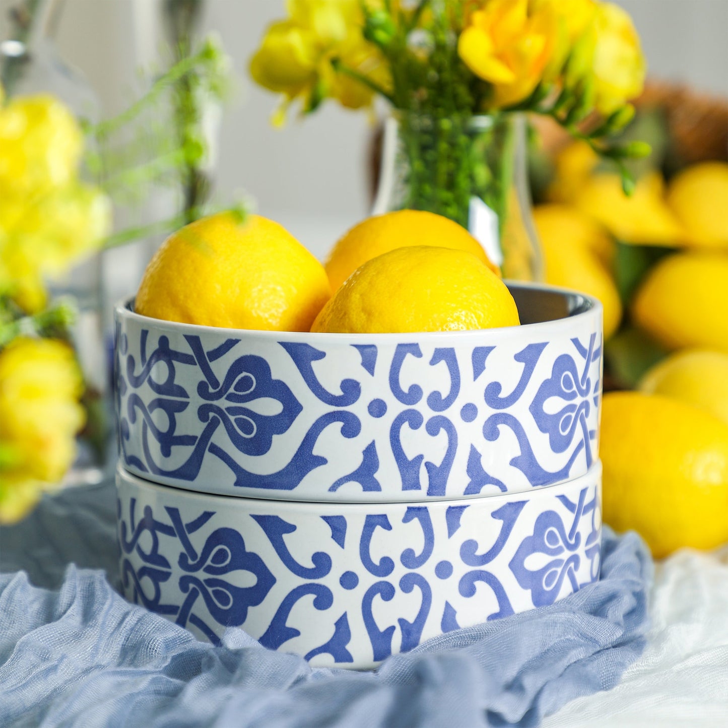 Tropea Stoneware Dinnerware Set - Blue